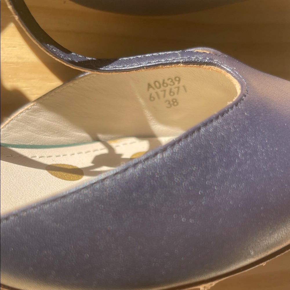 Boden Navy Pointed-Toe T-Strap Heels - Picture 11 of 14